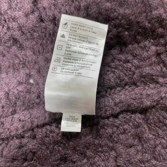 Vince NWT Crochet Wool Cashmere Blend Knit Cardigan Size XXS Purple Button Front - Picture 12 of 14